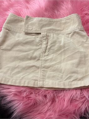 Cream Corduroy Mini Skirt size 0
